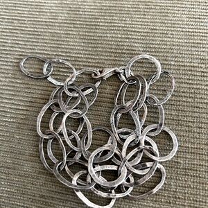 Silpada Oxidized Sterling Silver Link Bracelet